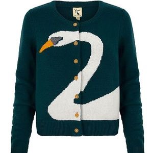 YUMI Swan Cardigan Anthropologie Modcloth XS